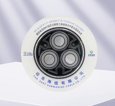 Rated Voltage 38–66kV Aluminum Conductor XLPE Insulated 3-Core AC Optical Fiber Composite Submarine Cable System
