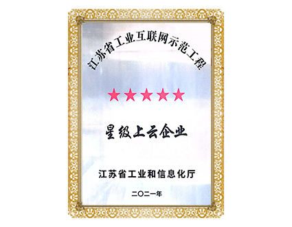 Jiangsu 5-Star Cloud-Based Enterprise (Industrial Internet Demonstration Project)